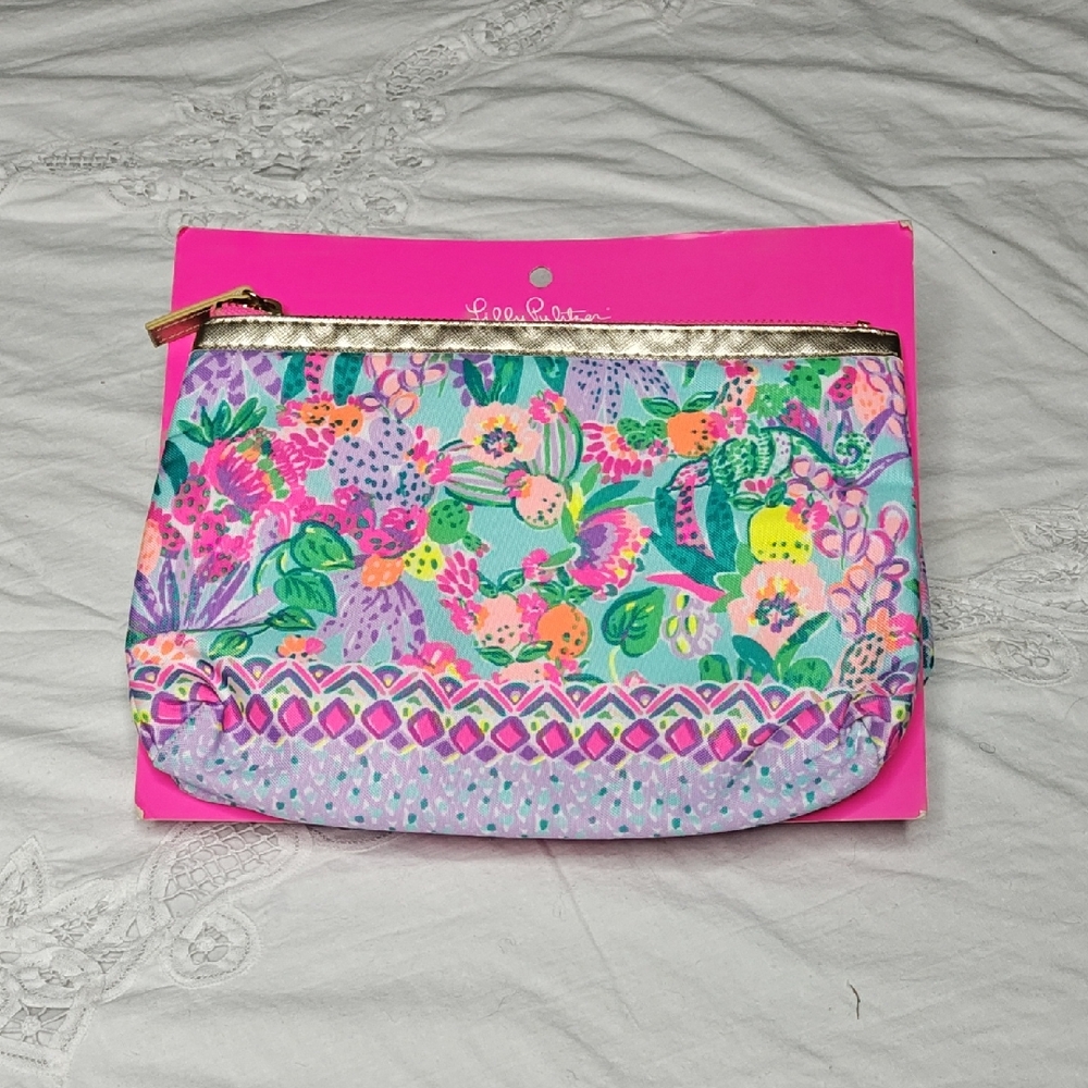 Lilly Pulitzer Floral Cosmetic Case (Set of 2) GREAT GIFT!